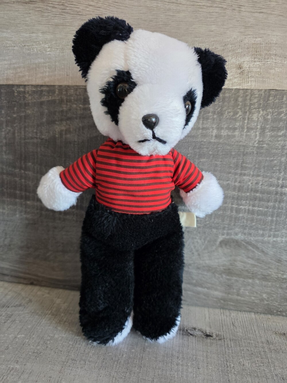 Vintage Interpur Panda Plush Toy Stuffed Animal Made in Korea 11" b200